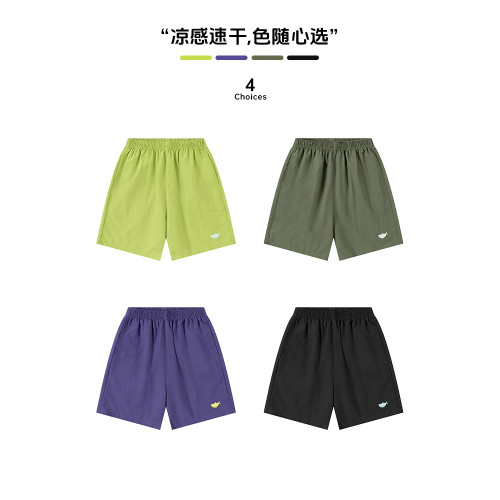 DK童裝25夏季趣味女男童涼感速乾運動褲五分褲兒童親子裝休閒短褲