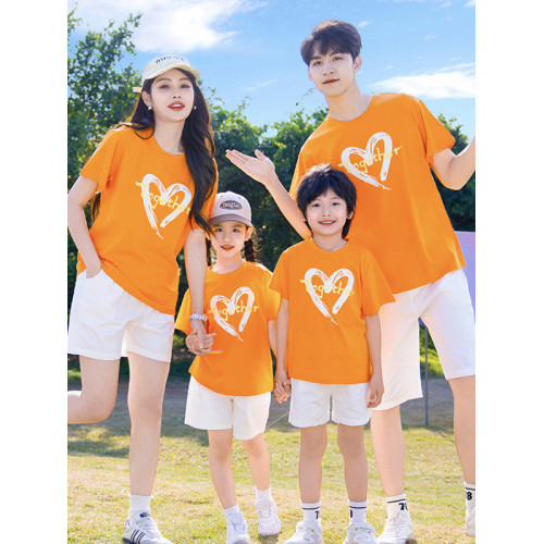 夏季時尚休閒裝親子裝團建班服出遊聚會多色套裝六一活動演出服裝