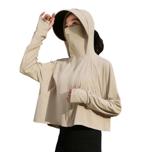 德國戶外冰絲防曬衣女2025新款夏季防紫外線UPF50+輕薄休閒防曬服