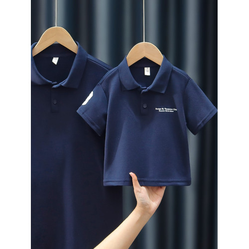 2025新款polo衫親子裝夏季一家三四口短袖母子母女裝家庭裝學院風