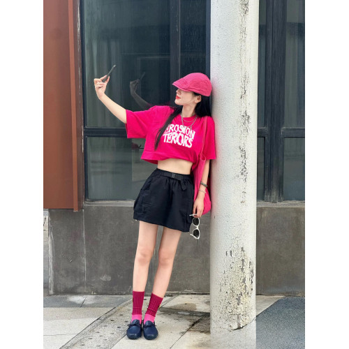 母子母女T恤親子裝一家三口四口夏高級感嬰兒親子服男童女寶套裝