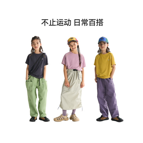 LIREASON兒童t恤夏季男童短袖超輕量女童薄款速乾上衣大童半袖夏