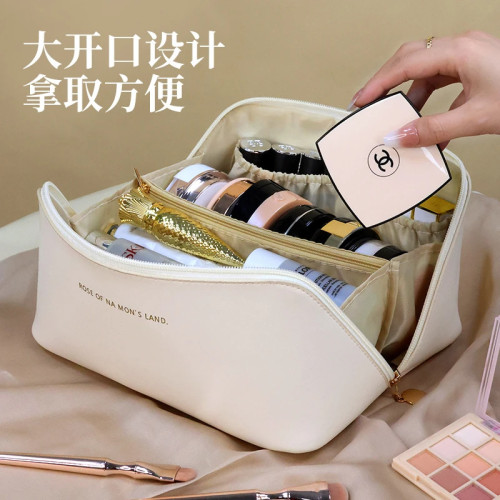 化妝包女2025新款高級高顔值輕奢高級可攜式收納包洗漱包簡約大容量