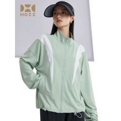 【2025年新款】後益hoii防曬衣女夏撞色休閒透氣連帽寬松防曬外套