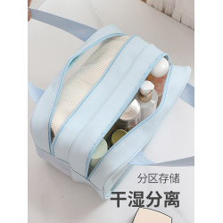 化妝包洗漱包遊泳旅遊出差乾溼分離洗漱包超大容量化妝品收納包