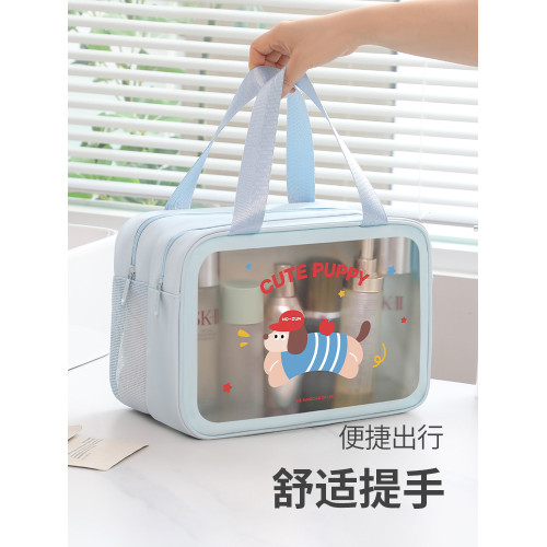 化妝包洗漱包遊泳旅遊出差乾溼分離洗漱包超大容量化妝品收納包