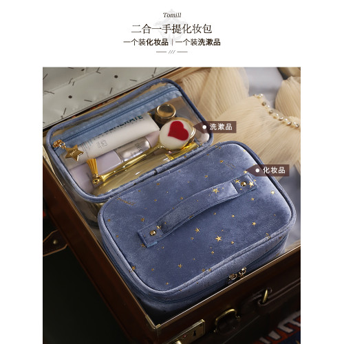 TOMILL化妝包女可攜式新款大容量可愛日系化妝品收納包少女心洗漱包