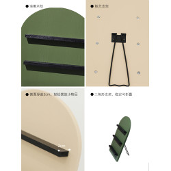 創意圓拱形精油展示架 莫蘭迪色化妝品收納架 北歐風格桌面置物架