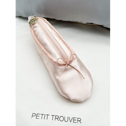 petit trouver芭蕾舞鞋造型筆袋化妝包 口紅眉筆眼線筆收納掛包