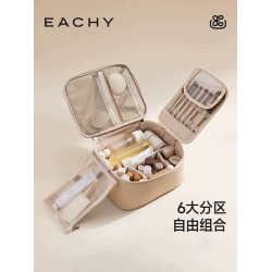 化妝包女2026新款可攜式化妝箱旅行化妝刷袋大容量化妝品收納包高級