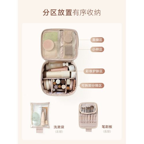 化妝包女2025新款可攜式化妝箱旅行化妝刷袋大容量化妝品收納包高級