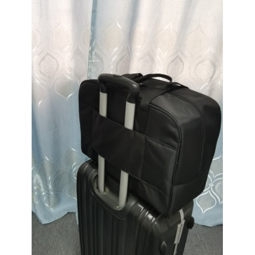 化妝飾品收納包大容量造型工具包新娘跟妝隨身包差旅衣物包包黑色