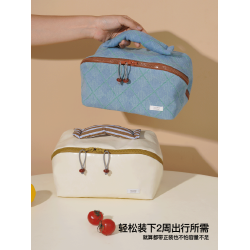 七穀|2023新款防水大容量手提收納包可攜式旅行洗漱包袋化妝包女