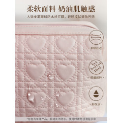 化妝包女2025新款高級可攜式隨身手提旅行化妝品收納包粉色洗漱袋