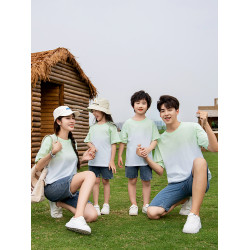 親子裝一家三口夏裝四口2025新款夏天母女t恤短袖套裝家庭裝夏季