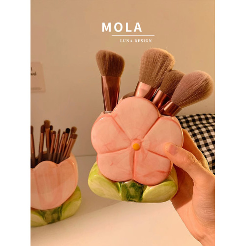 MOLA.Initial.化妝刷收納盒辦公室筆筒口紅刷子桶收納盒 | 初昕
