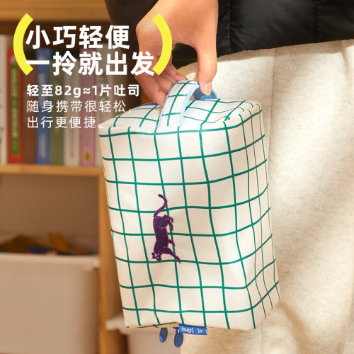 hugz洗漱包女化妝包可攜式旅行收納包大容量防水洗漱包手提式吐司包