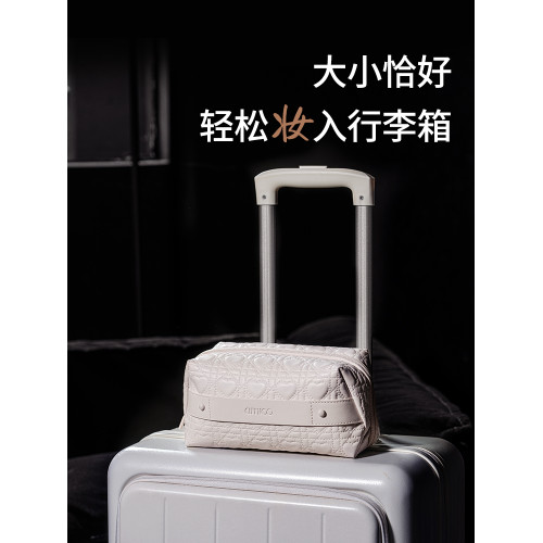 高顔值可攜式化妝包女2025新款外出大容量分區收納化妝品收納包