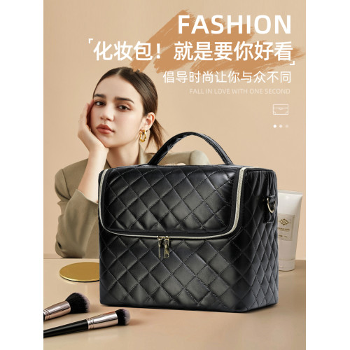 女化妝包大容量分區2025新款韓版手提跟妝師美容可攜式紋綉工具箱