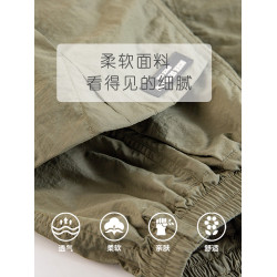 親子裝女童夏季褲子薄款休閒五分褲2025新款洋氣女孩中大童工裝褲