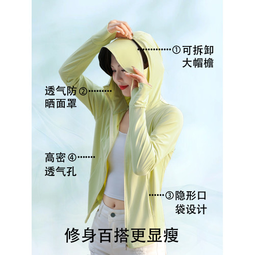 防曬衣女款夏季2025修身顯瘦防紫外線速乾冰絲涼感防曬服短款外套