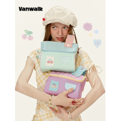 VANWALK手賬系列 原創櫻桃小房子洗漱包女生旅行可攜式收納包化妝包
