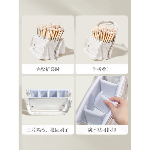 beginmagic朗顔化妝刷包超大容量女可攜式專業用收納品師可立式折曡