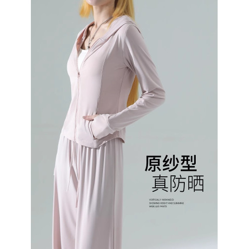 NextRoad2025超火冰絲防曬衣收腰速乾運動褲防紫外線瑜伽套裝女