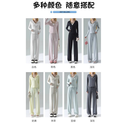NextRoad2025超火冰絲防曬衣收腰速乾運動褲防紫外線瑜伽套裝女