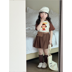 親子裝一家三口四口新款短袖純棉t恤夏季母子母女洋氣上衣全家福