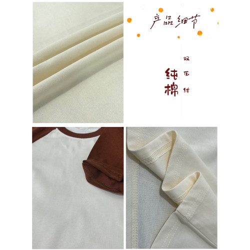 親子裝一家三口四口新款短袖純棉t恤夏季母子母女洋氣上衣全家福