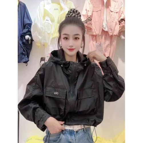 高級韓範夏季新款防曬衣女長袖連帽純色時尚百搭洋氣薄外套