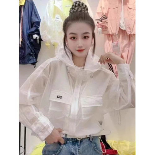 高級韓範夏季新款防曬衣女長袖連帽純色時尚百搭洋氣薄外套