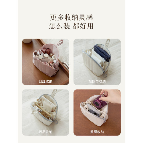 化妝包可攜式外出旅行出差隨身女口紅分區2025新款高級小型收納袋