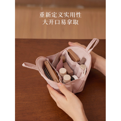 化妝包可攜式外出旅行出差隨身女口紅分區2025新款高級小型收納袋