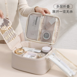 化妝包女2025新款高級輕奢風手提收納分區輕便旅行洗漱包立體不塌
