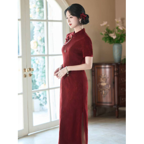 新中式紅色女童親子裝改良旗袍2025新款風母女裝連衣裙夏季