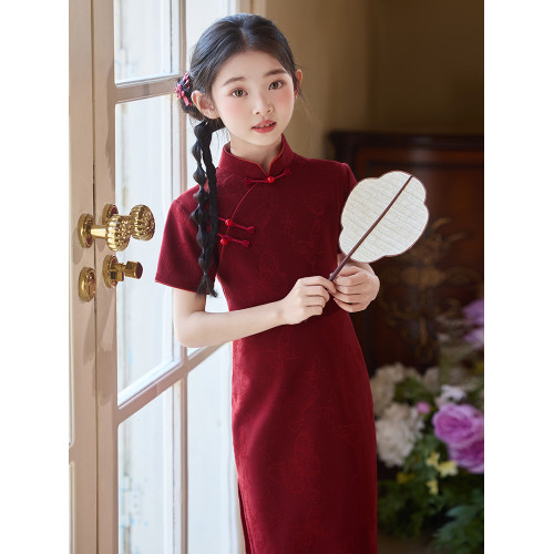 新中式紅色女童親子裝改良旗袍2025新款風母女裝連衣裙夏季