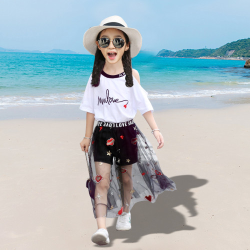 親子裝夏季一家三口四口母子時尚全家福套裝母女海邊沙灘長裙洋氣