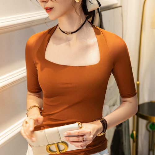 拉丁舞上衣女短袖網紗新款交誼舞連體衣摩登舞蹈練功服跳舞形體服