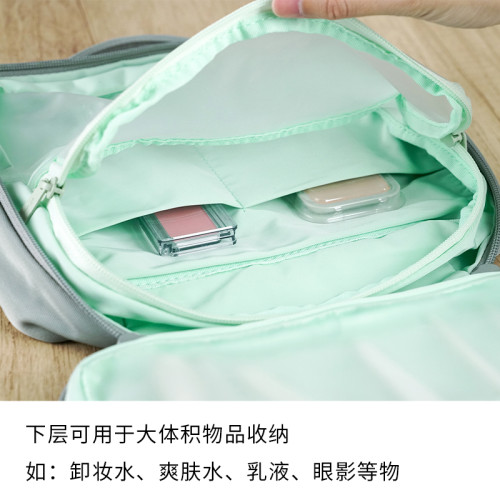 星日社Elecom宜麗客洗漱包女生化妝多口袋可攜式出差旅行防水收納包