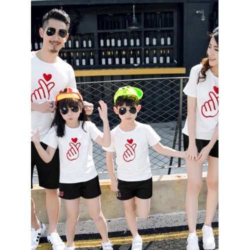 Next Road親子裝夏款2025新款潮網紅t恤短袖夏裝一家三口四口母女