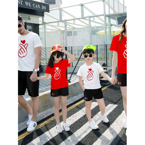 Next Road親子裝夏款2025新款潮網紅t恤短袖夏裝一家三口四口母女