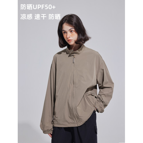 Tnv戶外涼感速乾UPF50+夏寬松防曬衣服衫輕薄紫外線女透氣外套