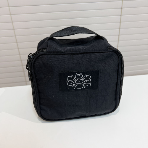 seven Kitty 純色簡約尼龍大容量多功能旅行洗漱包收納包化妝包