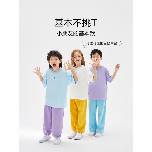 巴拉巴拉男童女童短袖t恤中大童純棉兒童體恤寶寶夏裝童裝親子裝