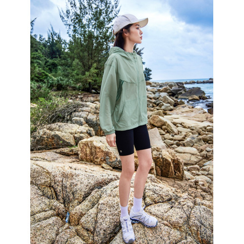 拓路者速乾透氣防曬衣25年夏女防紫外線UPF50+可收納防曬服