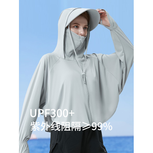 UVBANANA夏披肩防曬衣女大帽簷防紫外線防曬遮陽防曬衫開車防曬服