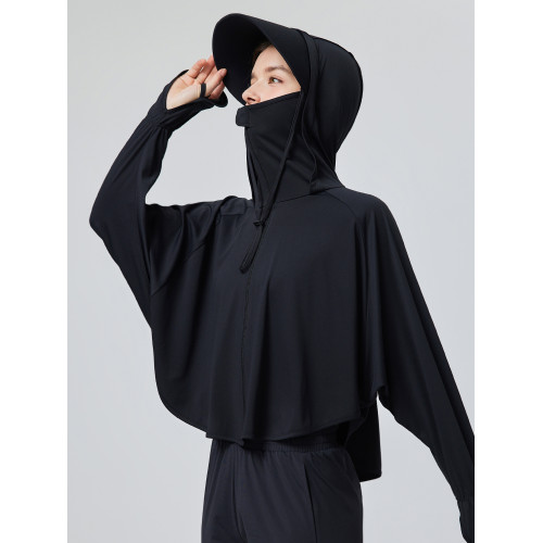 UVBANANA夏披肩防曬衣女大帽簷防紫外線防曬遮陽防曬衫開車防曬服