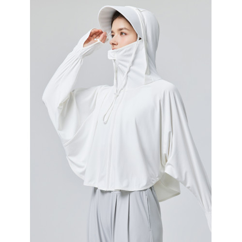 UVBANANA夏披肩防曬衣女大帽簷防紫外線防曬遮陽防曬衫開車防曬服